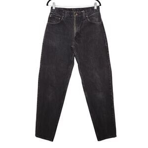 Vintage Legis Black 560 30x32 Loose Fit Tapered Leg Denim Bottoms 90s